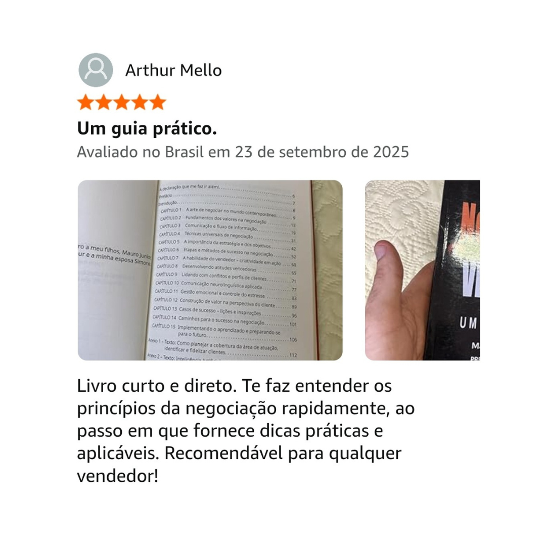 LIVRO NEGOCIAÇÃO PARA VENDEDORES POR MAURO ALBUQUERQUE